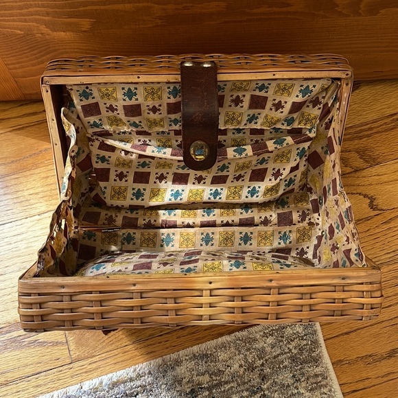 Bags Vintage Hong Kong Picnic Basket Purse Unique Bag Poshmark